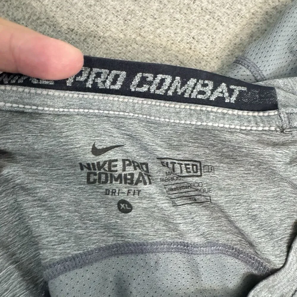 Nike Pro Combat Compression T-Shirt Short Sleeve Dri Fit Active Athletic Men XL